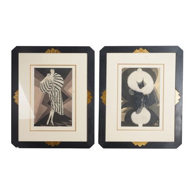 Lot 11 - Reynaldo Luza (Peruvian 1893-1978), printed by Draeger for the Maison de Fourrure Revillon Frères