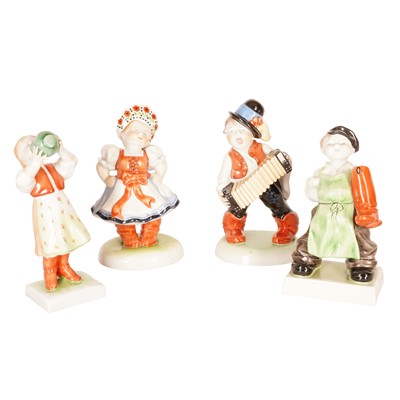 Lot 250 - A group of four Herend figures