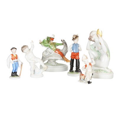 Lot 251 - A group of Herend figures