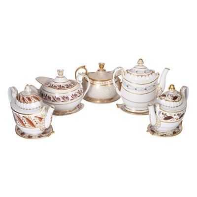 Lot 281 - A collection of Worcester porcelain tea and coffee pots from the Charles Dawson collection