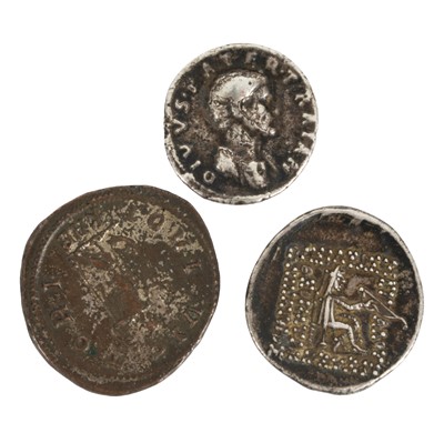 Lot 176 - A small collection of Roman and Ancient Greek coins