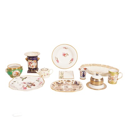 Lot 287 - A group of English pottery and porcelain, mainly 19th century