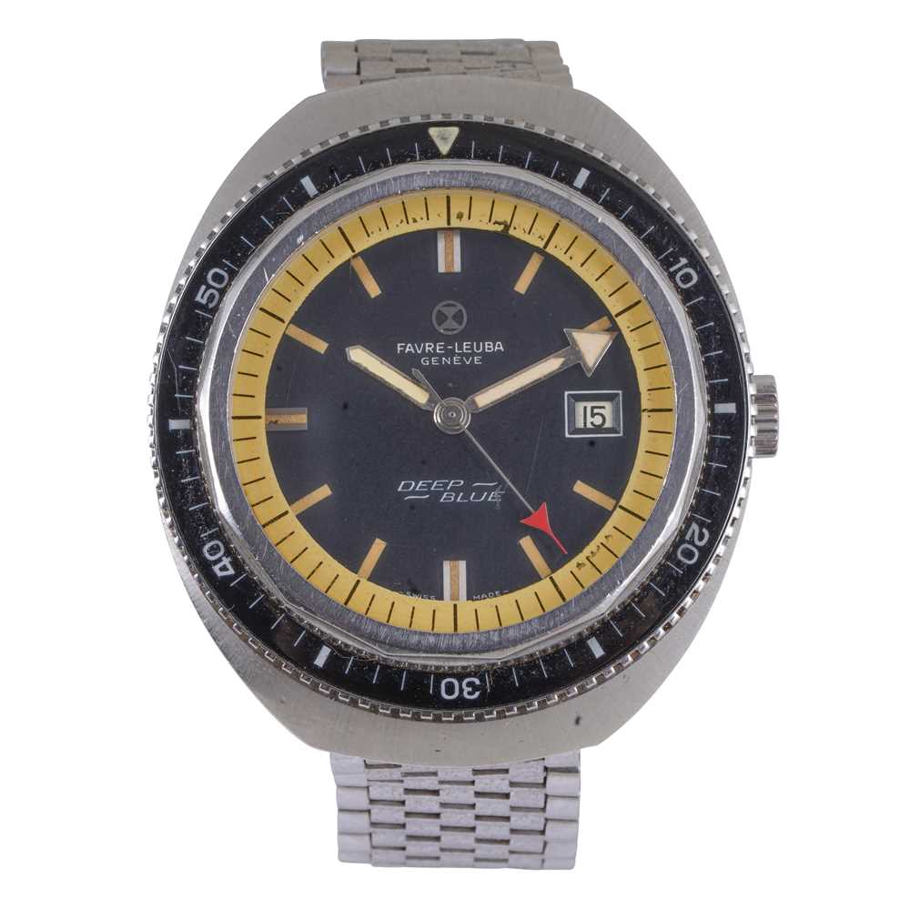 Lot 46 - Favre-Leuba 'Deep-Blue' Divers Bracelet Watch