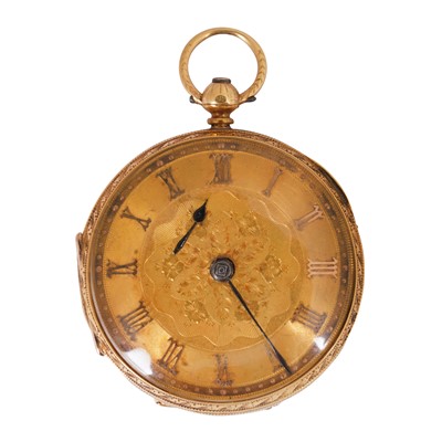 Lot 16 - 19th-Century Open-Faced Pocket Watch