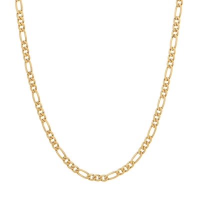 Lot 344 - A figaro link chain necklace