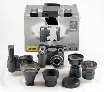 Lot 167 - Extensive Nikon Coolpix 5000 Digital Camera Outfit.