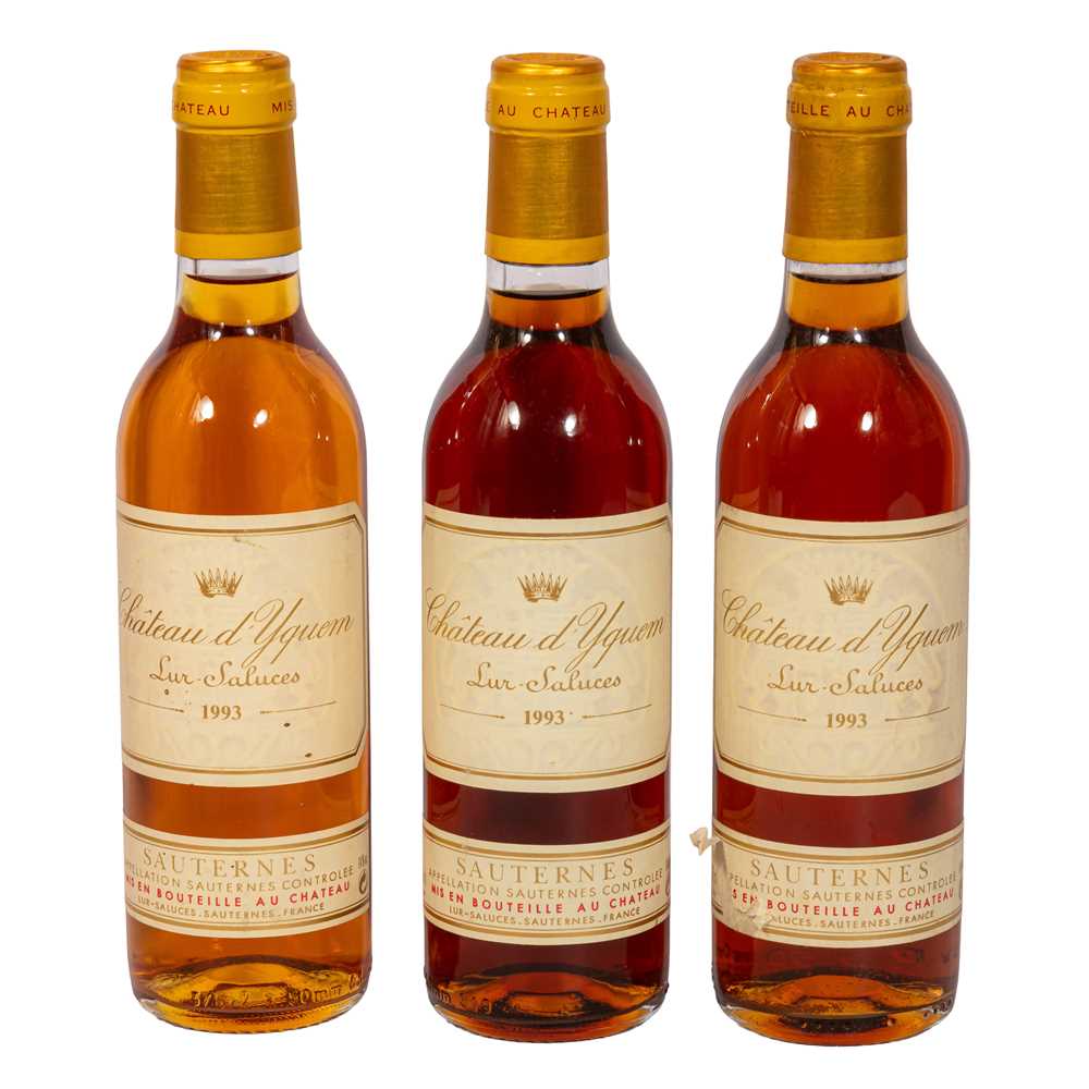 Lot 136 - Chateau d'Yquem 1993 - 3 half bottles