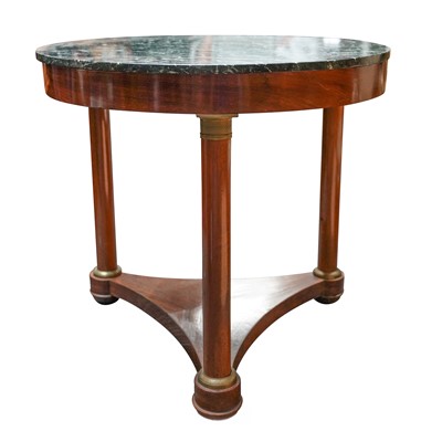 Lot 209 - A French Empire Mahogany and Marble Guéridon
