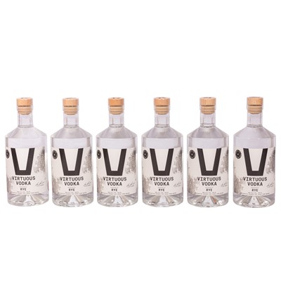 Lot 211 - Virtuous Organic Vodka Rye - 6 bottles