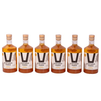 Lot 206 - Virtuous Organic Vodka Ginger - 6 bottles
