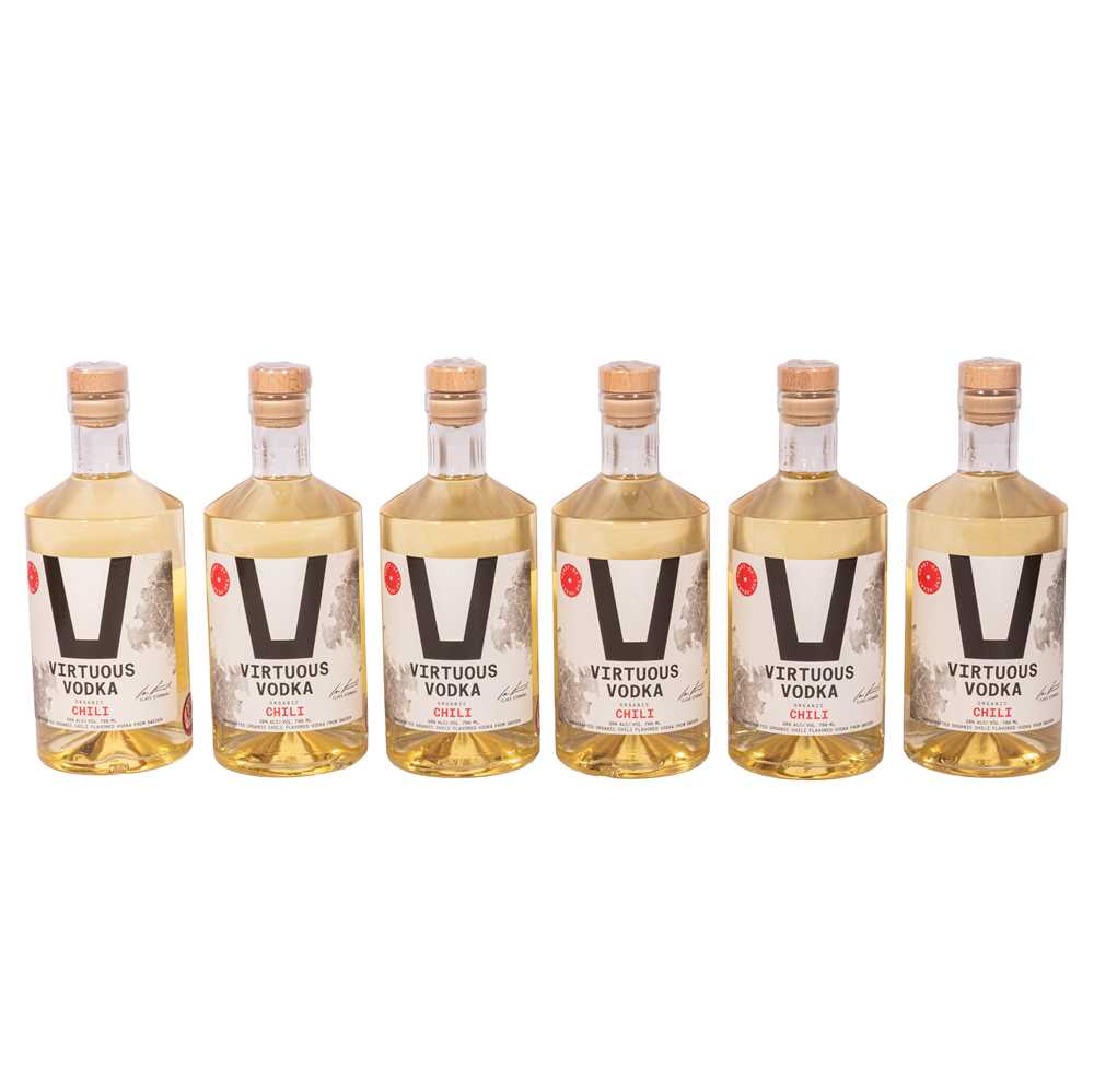 Lot 204 - Virtuous Organic Vodka Chili - 6 bottles