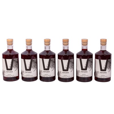 Lot 208 - Virtuous Organic Vodka Raspberry - 6 bottles