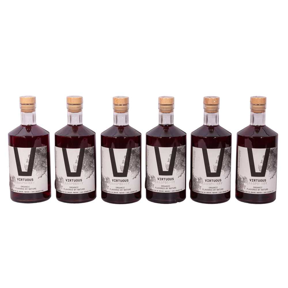 Lot 209 - Virtuous Organic Vodka Raspberry - 6 bottles