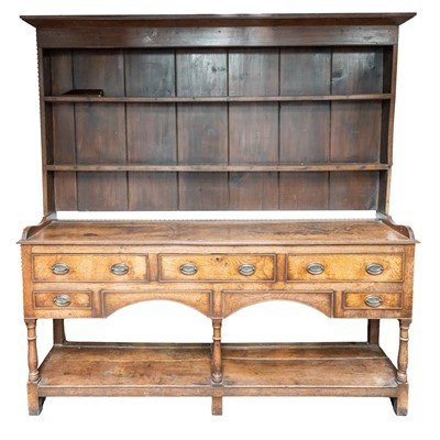 Lot 175 - A George III oak dresser