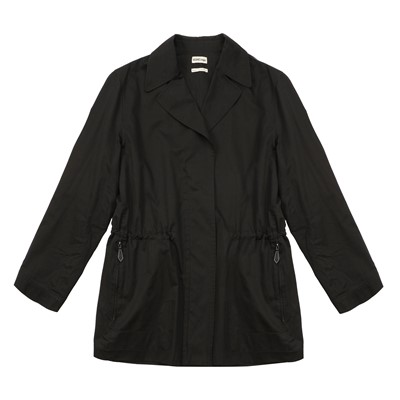 Lot 212 - Hermes Black Drawstring Utility Jacket - Size 40