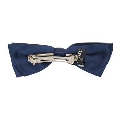 Lot 78 - Chanel Navy Ribbon Bow Hair Accessory