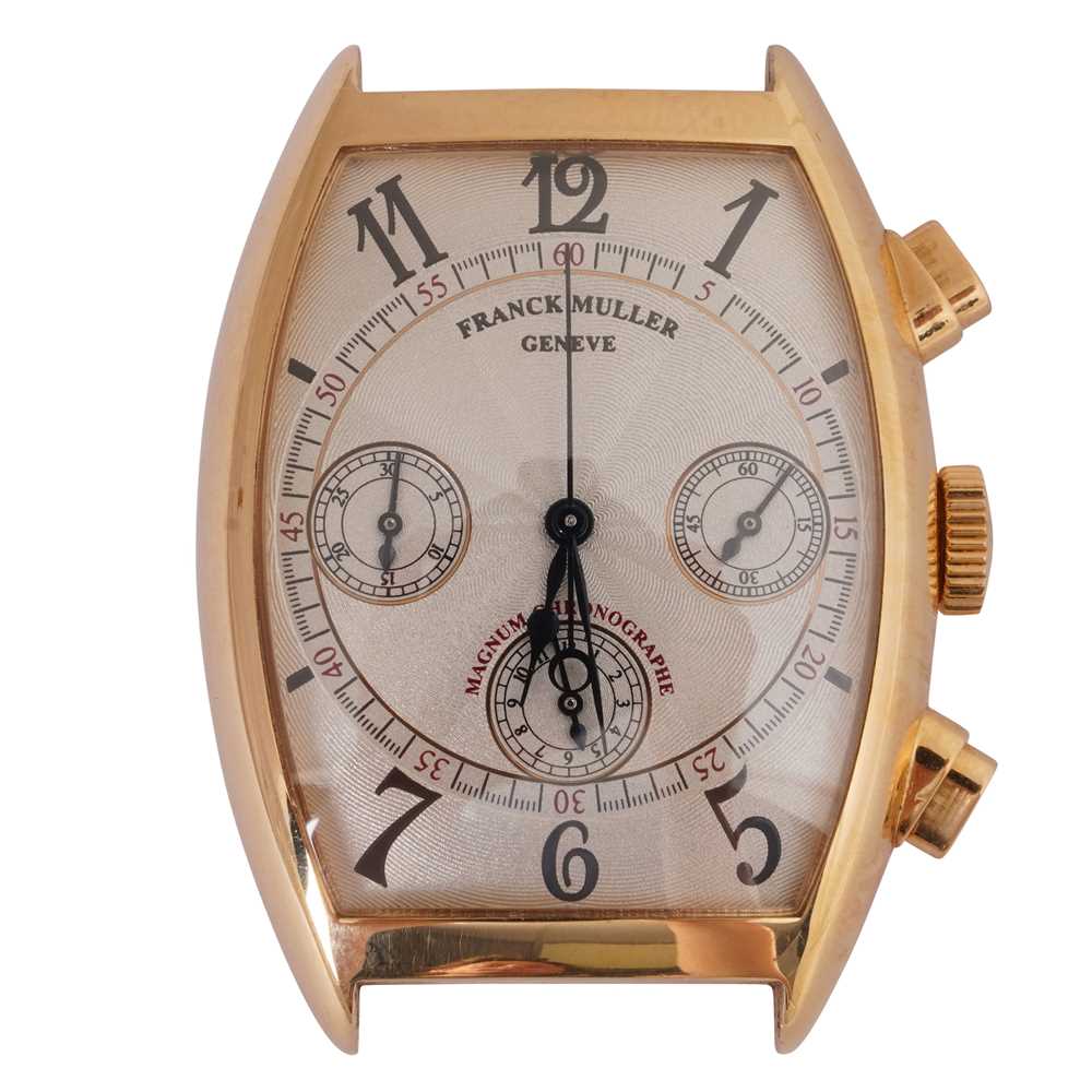 Lot 60 - Franck Muller 'Magnum Cintrée Curvex' Chronograph Wristwatch (Head only)