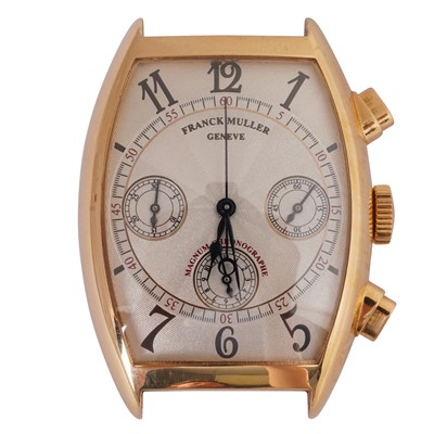 Lot 60 - Franck Muller 'Magnum Cintrée Curvex' Chronograph Wristwatch (Head only)