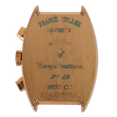 Lot 60 - Franck Muller 'Magnum Cintrée Curvex' Chronograph Wristwatch (Head only)
