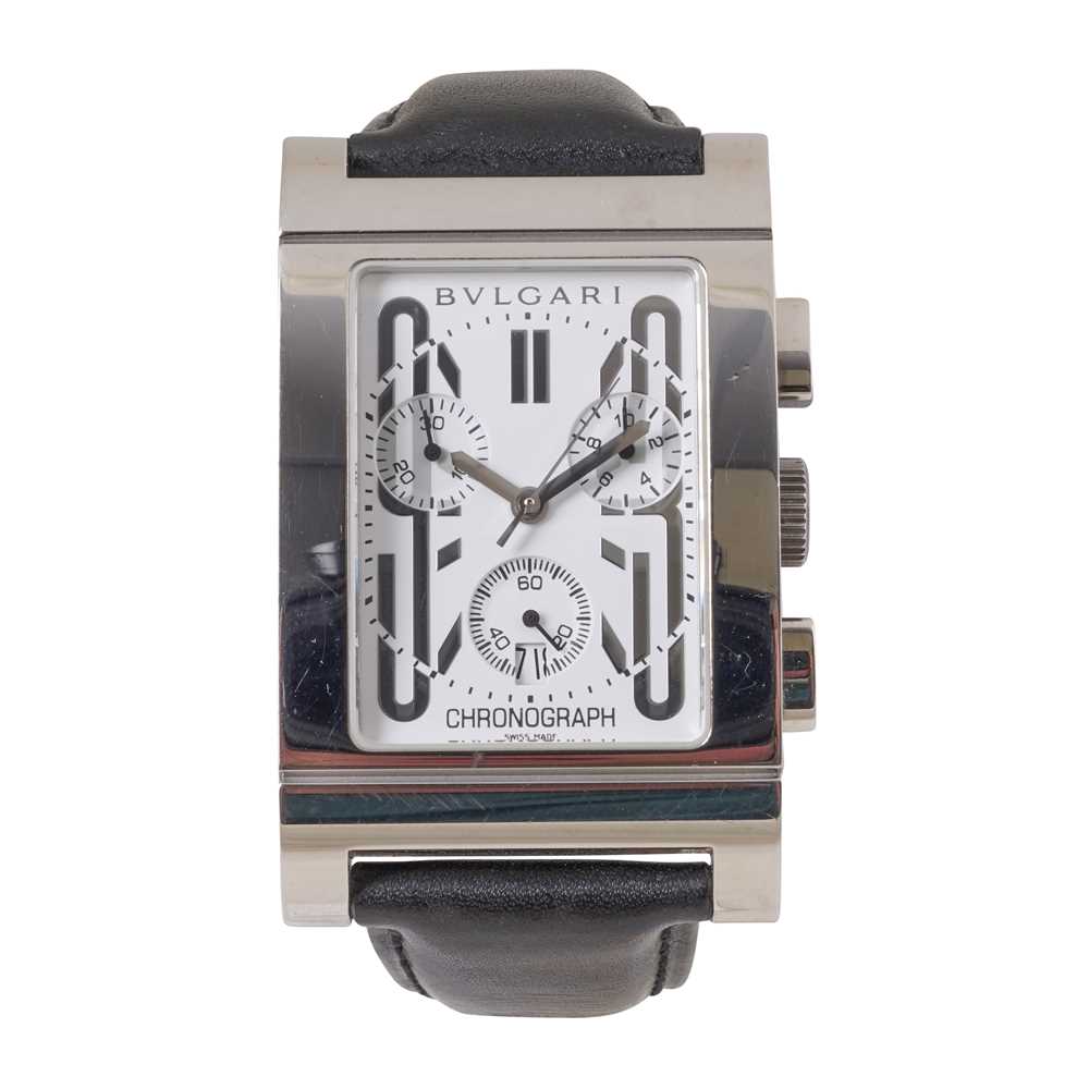Lot 63 - Men's Bvlgari 'Rettangolo' Chronograph Wristwatch