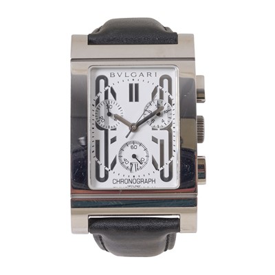 Lot 63 - Men's Bvlgari 'Rettangolo' Chronograph Wristwatch