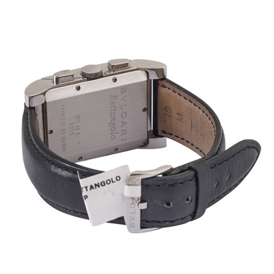 Lot 63 - Men's Bvlgari 'Rettangolo' Chronograph Wristwatch