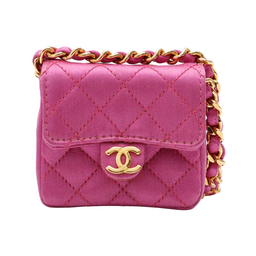 Lot 37 - Chanel Pink Toy Micro Flap Bag