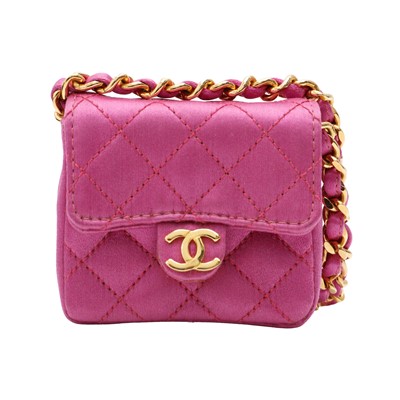 Lot 37 - Chanel Pink Toy Micro Flap Bag