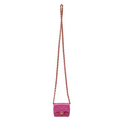 Lot 37 - Chanel Pink Toy Micro Flap Bag