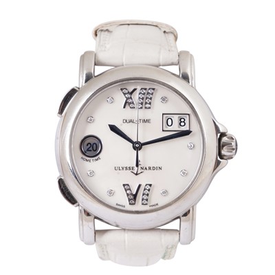 Lot 134 - Ladies' Ulysse Nardin 'San Marco Dual Time' Wristwatch
