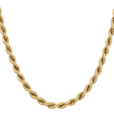 Lot 324 - A fancy-link chain necklace