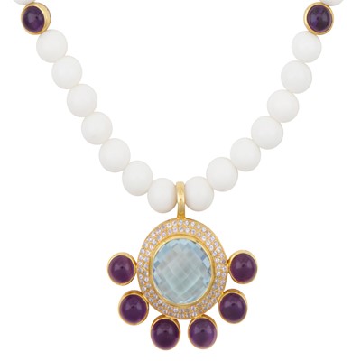 Lot 219 - Amanda Brighton Ι A gem-set 'Princess of the woods' necklace