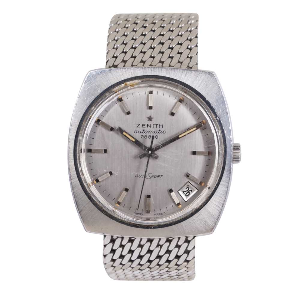 Lot 95 - Men's Zenith 'Auto Sport' Bracelet Watch