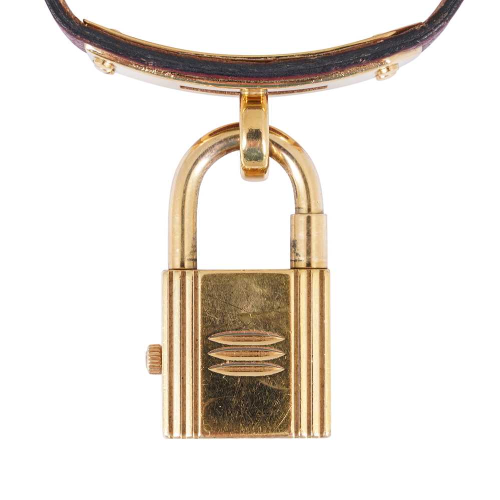 Lot 147 - Ladies' Hermès 'Kelly Padlock' Wristwatch
