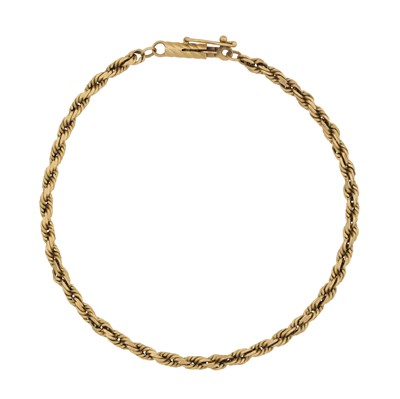 Lot 329 - A rope twist chain bracelet