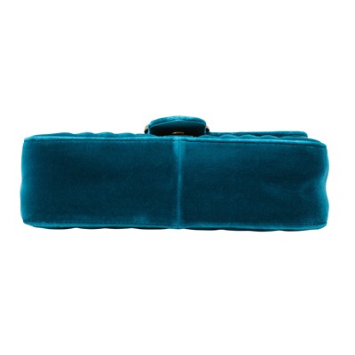 Lot 75 - Gucci Teal Medium GG Marmont Flap Bag