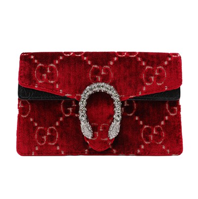 Lot 30 - Gucci Burgundy Super Mini Dionysus Chain Bag