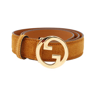 Lot 92 - Gucci Cognac Blondie GG Belt - Size 75