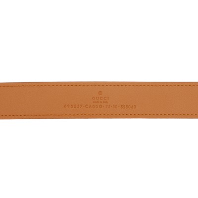 Lot 92 - Gucci Cognac Blondie GG Belt - Size 75