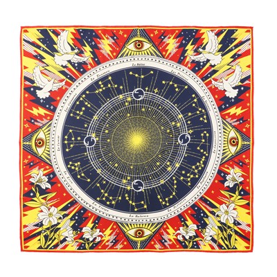 Lot 81 - Gucci Zodiac Cosmic Eye Silk Scarf 90