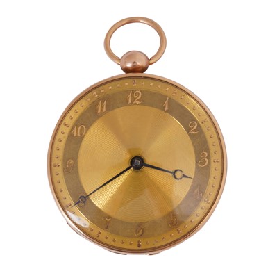Lot 1 - George Graham, London/Louis Comtesse, London - Open-Faced Verge Pocket Watch