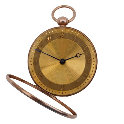 Lot 1 - George Graham, London/Louis Comtesse, London - Open-Faced Cylinder Pocket Watch
