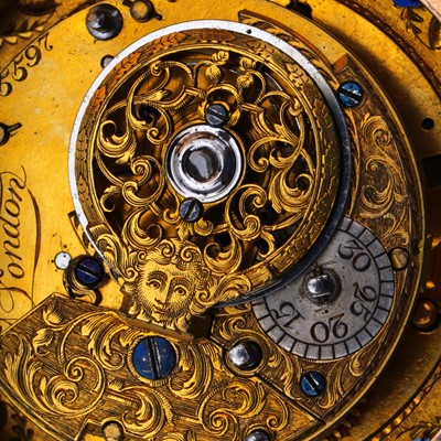 Lot 1 - George Graham, London/Louis Comtesse, London - Open-Faced Cylinder Pocket Watch