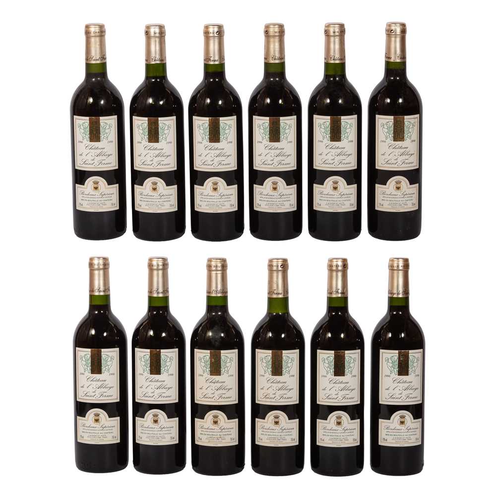 Lot 56 - Chateau de l'Abbaye de Saint Ferme 1996 - 12 bottles