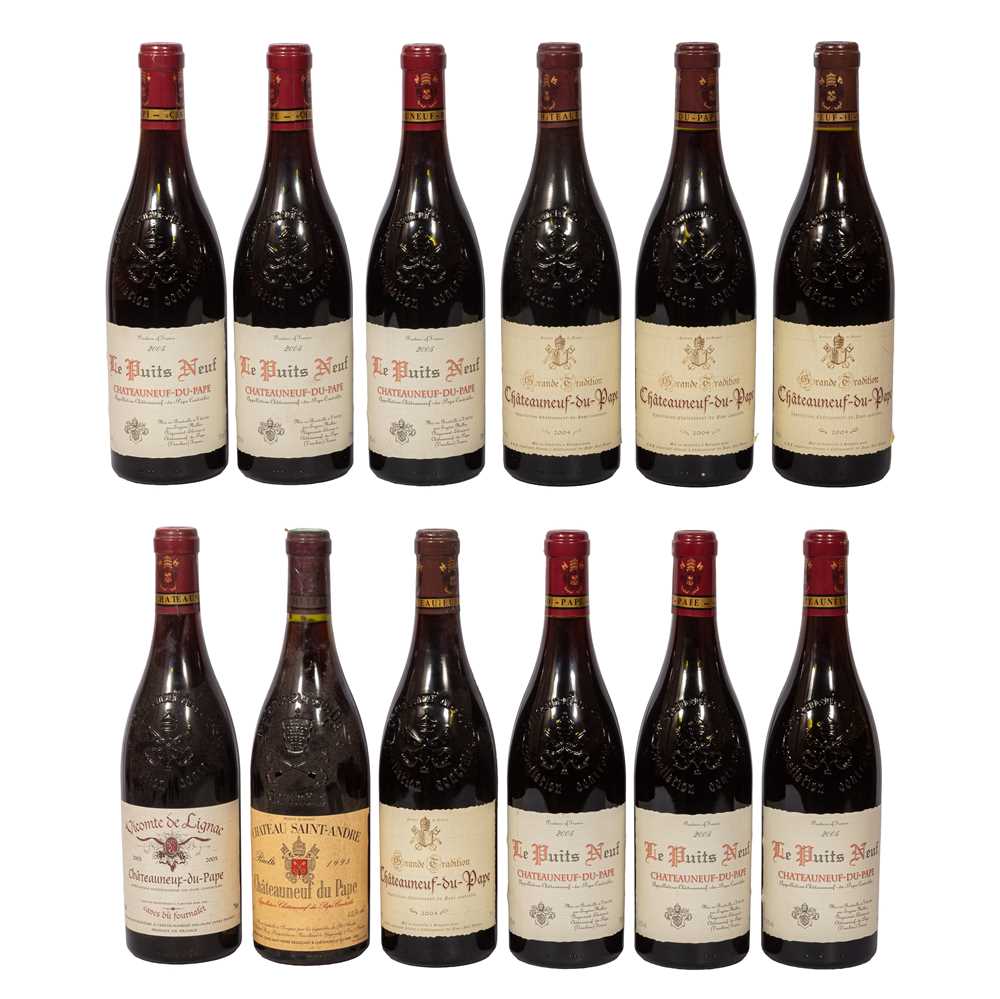 Lot 82 - Mixed Chateauneuf-du-Pape - 12 bottles