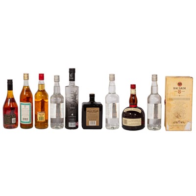 Lot 194 - Assorted Spirits - 10 bottles