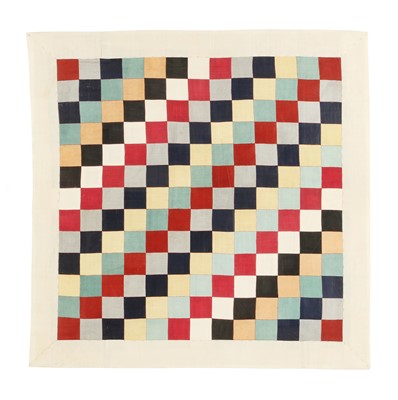 Lot 269 - A Korean 'jogakbo' patchwork silk wrapping cloth, Joseon Dynasty, 19th Century