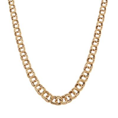 Lot 287 - A fancy link chain necklace