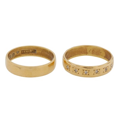Lot 440 - Two band rings