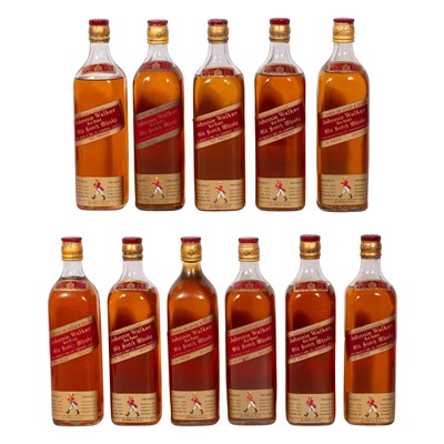 Lot 321 - Johnnie Walker Red Label (Various Eras) - 11 Bottles
